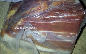 Ambachtelijke gerookte rauwe ham +-850 gram